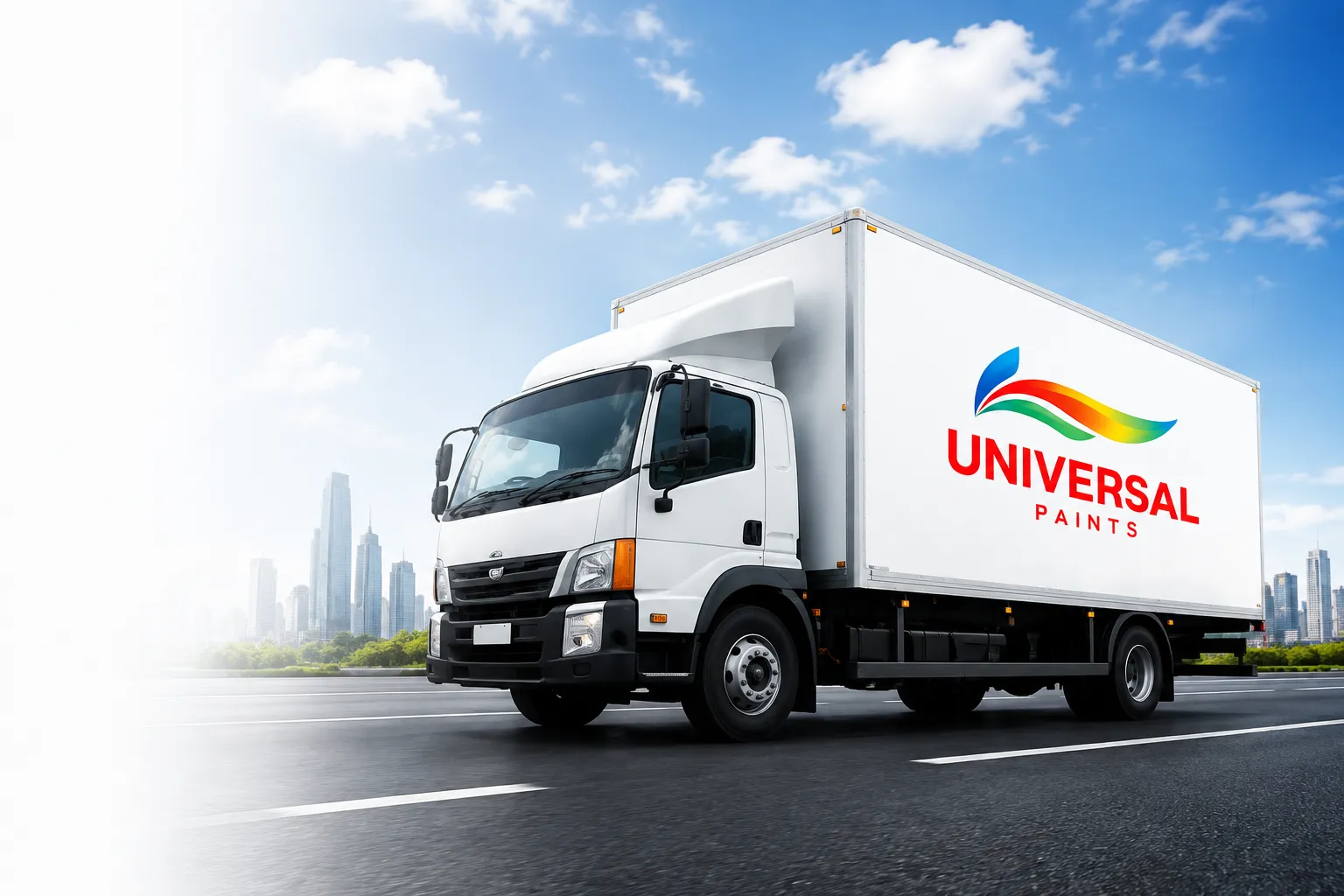 Universal Paints Delivery Truck